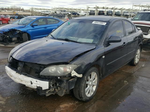 JM1BK32F271626708 - 2007 MAZDA 3 I BLACK photo 2