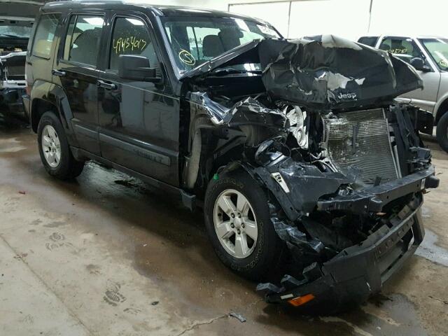 1C4PJMAK4CW129671 - 2012 JEEP LIBERTY SP BLACK photo 1