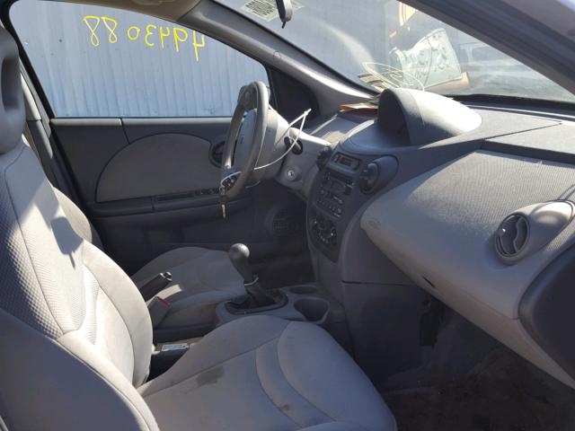1G8AZ52F33Z165818 - 2003 SATURN ION LEVEL SILVER photo 5