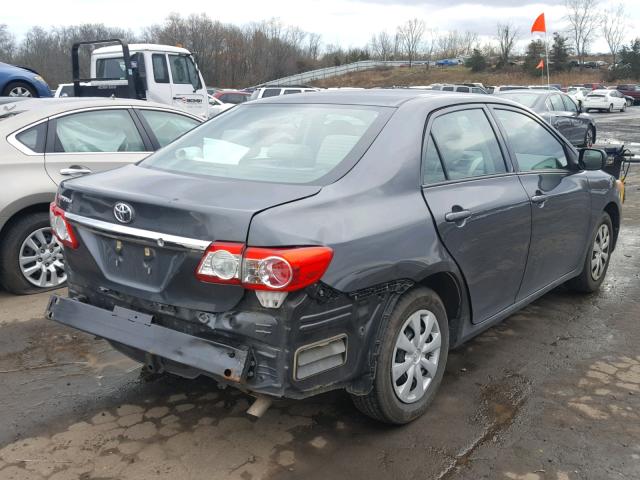 2T1BU4EE5CC868420 - 2012 TOYOTA COROLLA BA GRAY photo 4