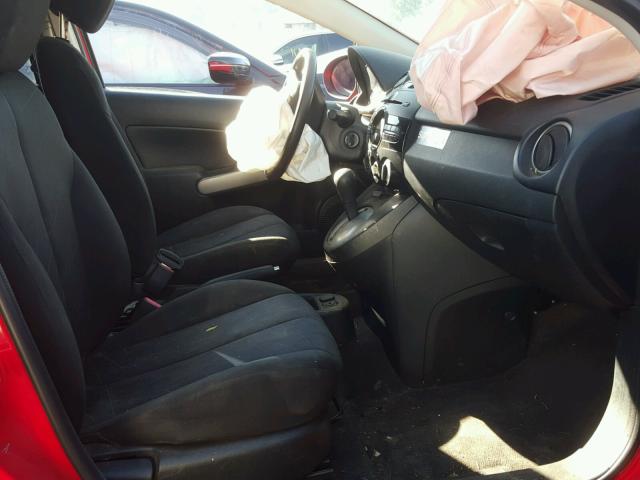 JM1DE1HZ6B0124689 - 2011 MAZDA MAZDA2 RED photo 5
