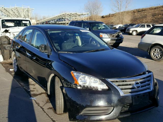 3N1AB7AP3DL662055 - 2013 NISSAN SENTRA S BLACK photo 1