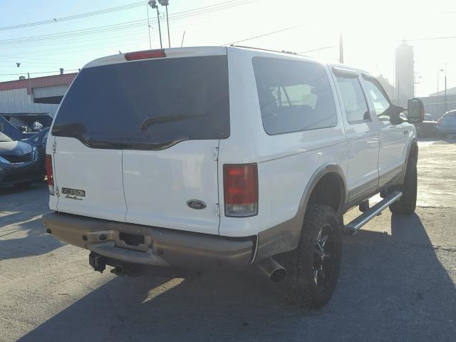 1FMSU45P25EC43308 - 2005 FORD EXCURSION WHITE photo 4