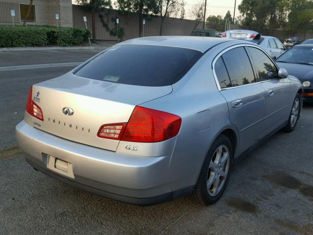 JNKCV51E34M106686 - 2004 INFINITI G35 SILVER photo 4