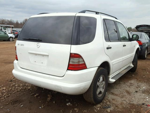 4JGAB54E0YA149060 - 2000 MERCEDES-BENZ ML 320 WHITE photo 4