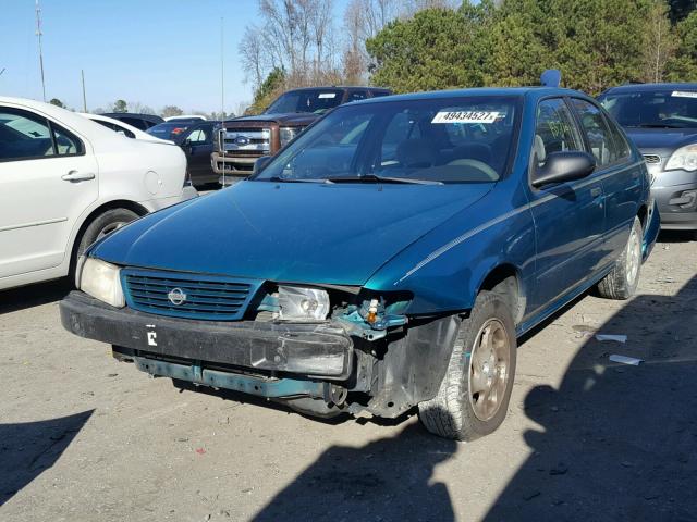 1N4AB41DXTC769783 - 1996 NISSAN SENTRA E GREEN photo 2