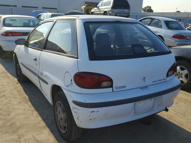 2C1MR229XV6707309 - 1997 GEO METRO LSI WHITE photo 3