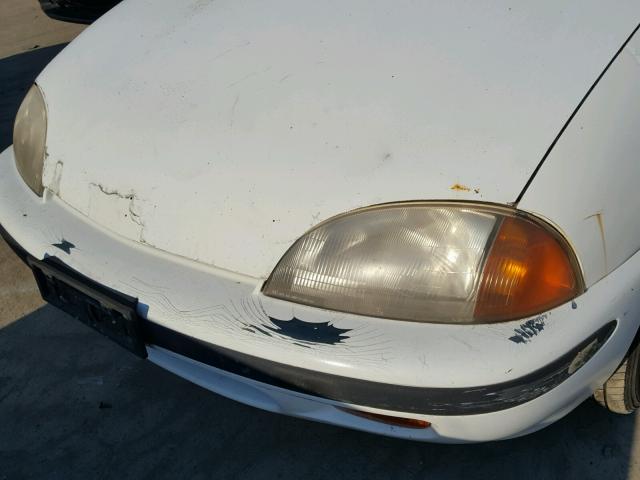 2C1MR229XV6707309 - 1997 GEO METRO LSI WHITE photo 9