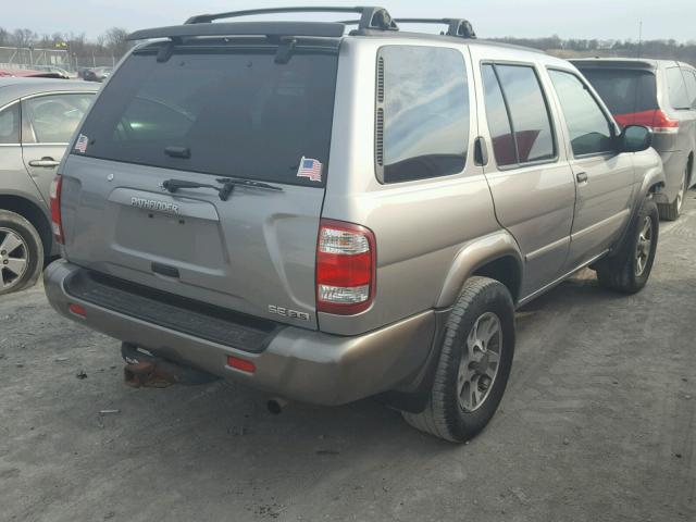 JN8DR09Y81W582058 - 2001 NISSAN PATHFINDER SILVER photo 4