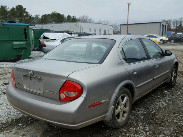 JN1CA31D81T632843 - 2001 NISSAN MAXIMA GXE SILVER photo 4