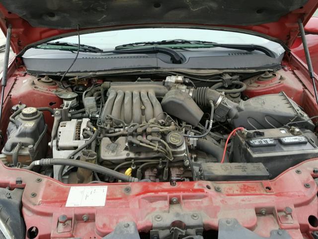 1FAHP532X3G212530 - 2003 FORD TAURUS SE RED photo 7