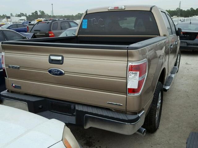 1FTFW1CF2DKD28643 - 2013 FORD F150 SUPER GOLD photo 4