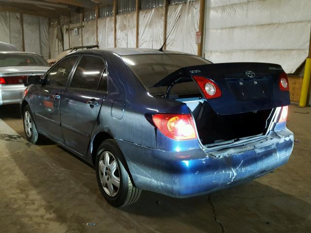 1NXBR32E97Z914643 - 2007 TOYOTA COROLLA CE BLUE photo 3