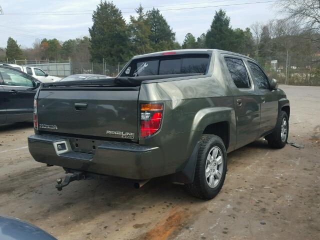 2HJYK16566H503618 - 2006 HONDA RIDGELINE GREEN photo 4