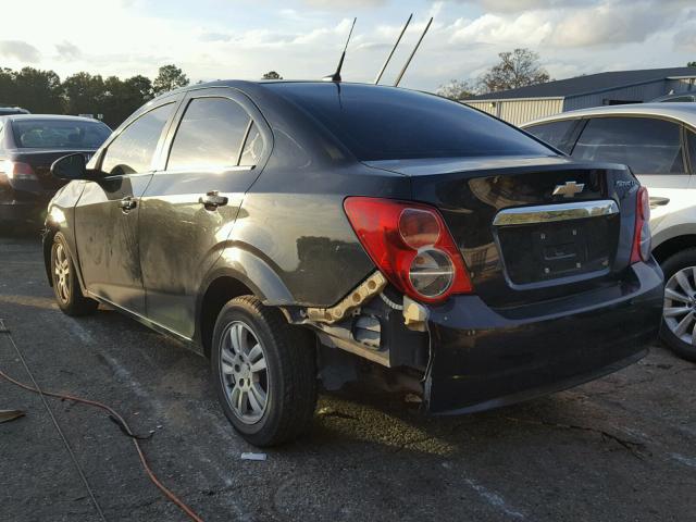 1G1JC5SH0D4162715 - 2013 CHEVROLET SONIC LT BLACK photo 3