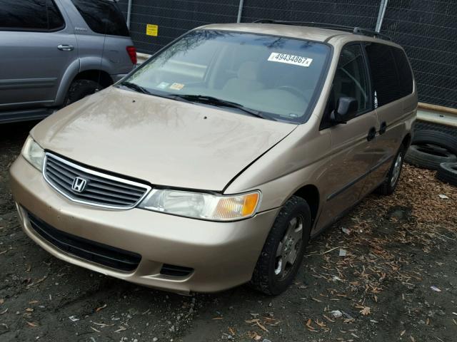 2HKRL1858YH506212 - 2000 HONDA ODYSSEY LX GOLD photo 2