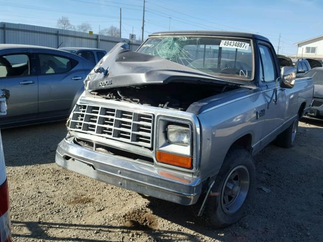 1B7FD14T7FS548227 - 1985 DODGE D-SERIES D TWO TONE photo 2