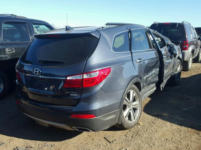 KM8SR4HF1FU116951 - 2015 HYUNDAI SANTA FE G GRAY photo 4