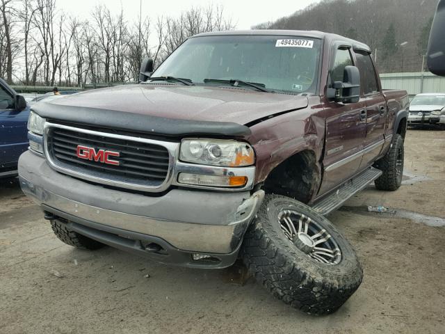 1GTHK23U62F225028 - 2002 GMC SIERRA K25 MAROON photo 2