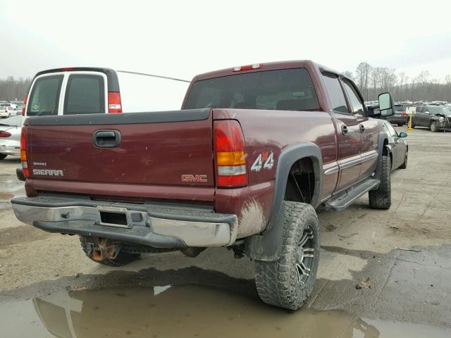 1GTHK23U62F225028 - 2002 GMC SIERRA K25 MAROON photo 4