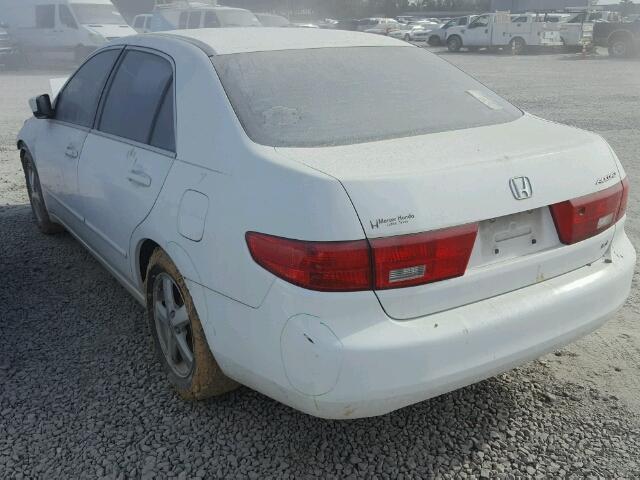 1HGCM56775A017674 - 2005 HONDA ACCORD EX WHITE photo 3