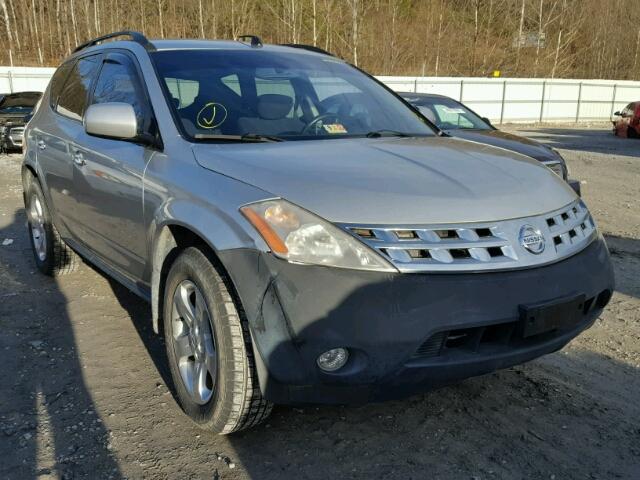 JN8AZ08W83W224254 - 2003 NISSAN MURANO SL SILVER photo 1