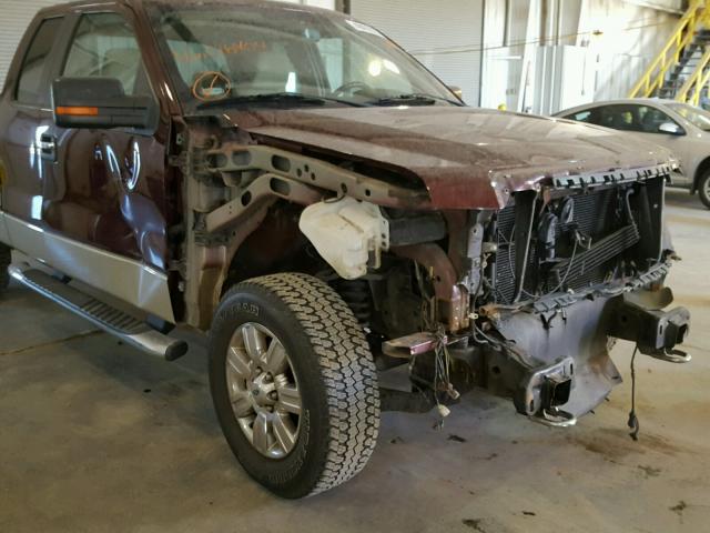 1FTPX14V79KC16404 - 2009 FORD F150 SUPER MAROON photo 9