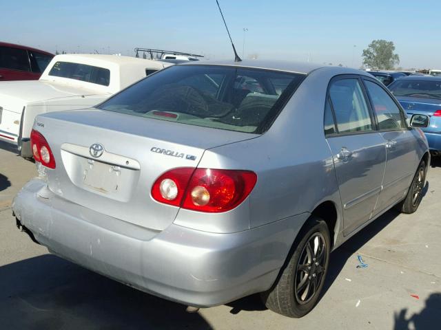 JTDBR32E652056920 - 2005 TOYOTA COROLLA CE SILVER photo 4