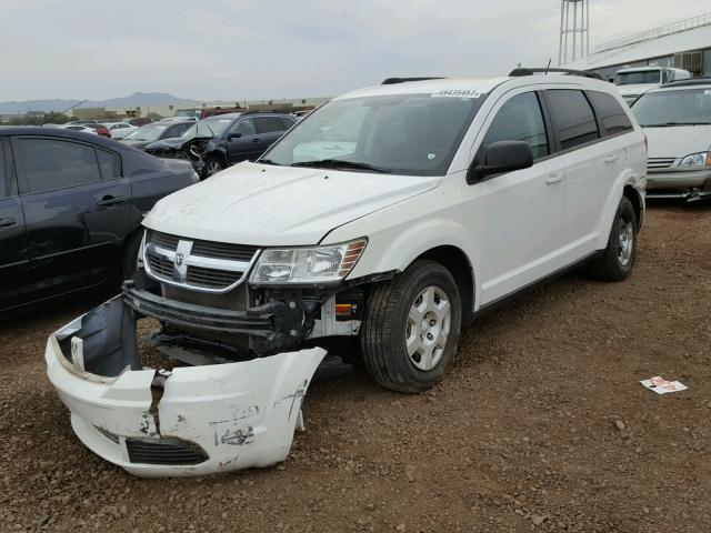 3D4GG47B09T526396 - 2009 DODGE JOURNEY SE WHITE photo 2