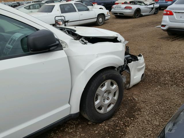 3D4GG47B09T526396 - 2009 DODGE JOURNEY SE WHITE photo 9