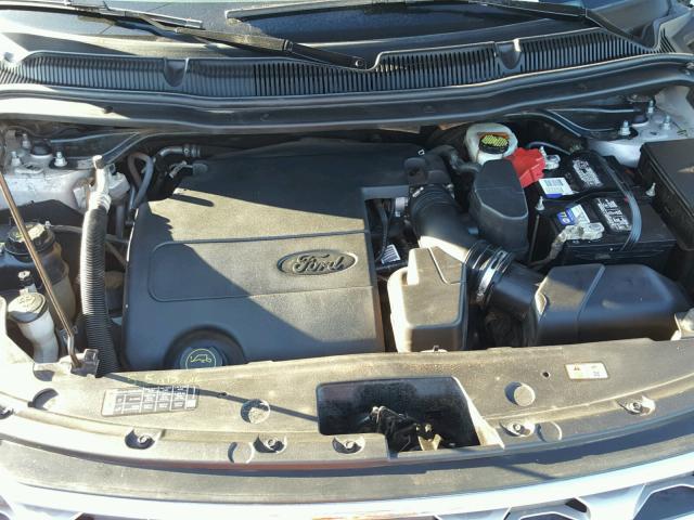 1FM5K8F86GGB96180 - 2016 FORD EXPLORER L SILVER photo 7