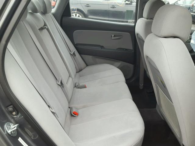 KMHDU46D39U682591 - 2009 HYUNDAI ELANTRA GL CHARCOAL photo 6