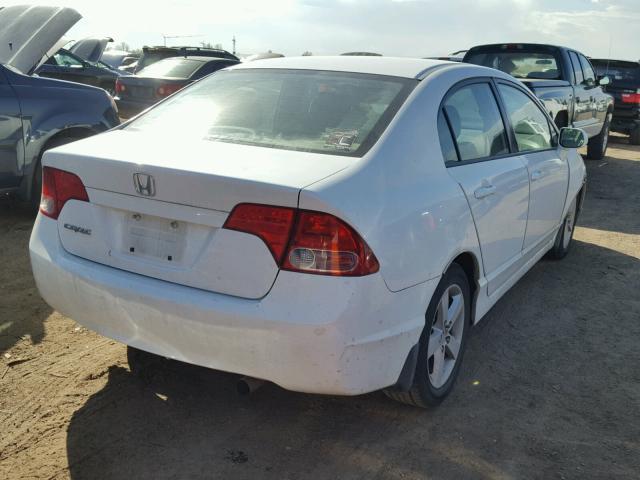 2HGFA16918H507551 - 2008 HONDA CIVIC EXL WHITE photo 4