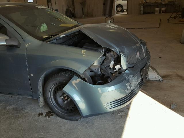 1G2AL18H497136801 - 2009 PONTIAC G5 GREEN photo 9