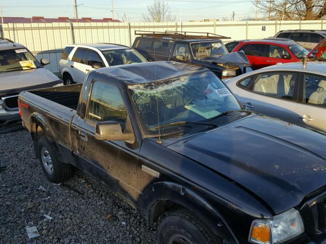 1FTYR10U47PA47728 - 2007 FORD RANGER BLACK photo 9