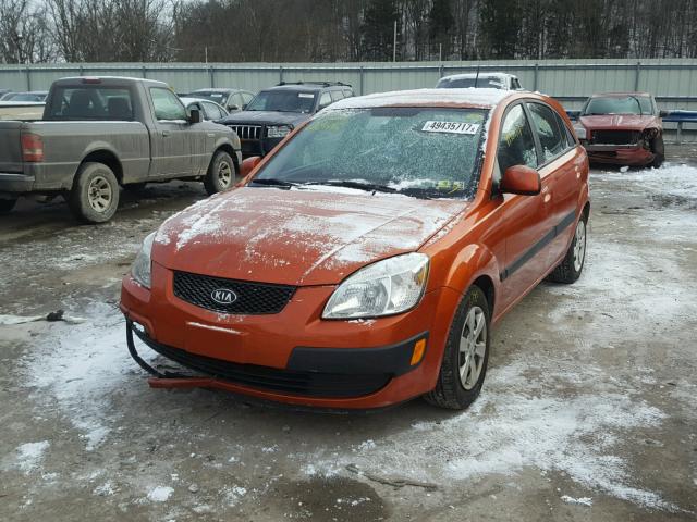 KNADE243796587209 - 2009 KIA RIO 5 SX ORANGE photo 2