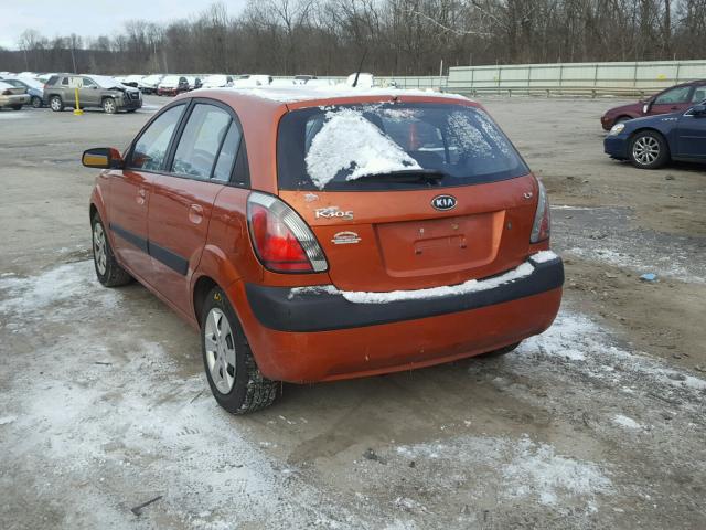 KNADE243796587209 - 2009 KIA RIO 5 SX ORANGE photo 3