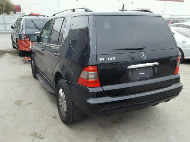 4JGAB57E55A533567 - 2005 MERCEDES-BENZ ML 350 BLACK photo 3