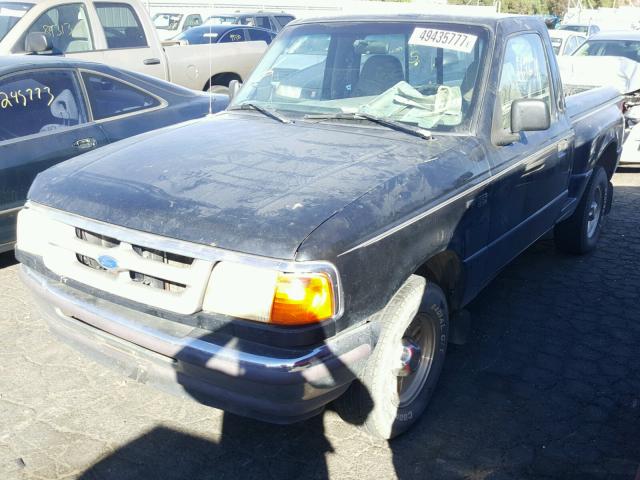 1FTCR10A5VPA84140 - 1997 FORD RANGER BLUE photo 2