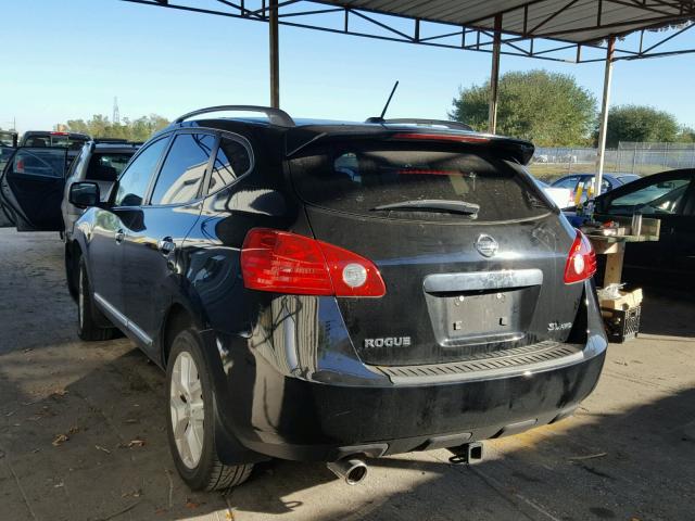 JN8AS5MV8BW669297 - 2011 NISSAN ROGUE S BLACK photo 3