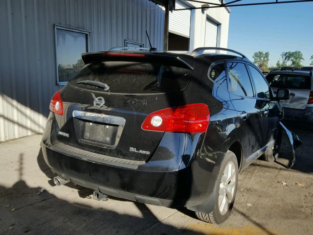 JN8AS5MV8BW669297 - 2011 NISSAN ROGUE S BLACK photo 4