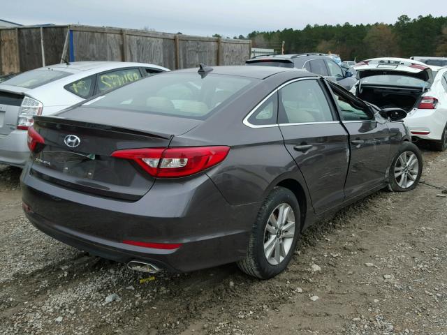 5NPE24AF6GH344519 - 2016 HYUNDAI SONATA SE BROWN photo 4