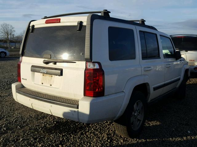 1J8HG48K37C611539 - 2007 JEEP COMMANDER WHITE photo 4