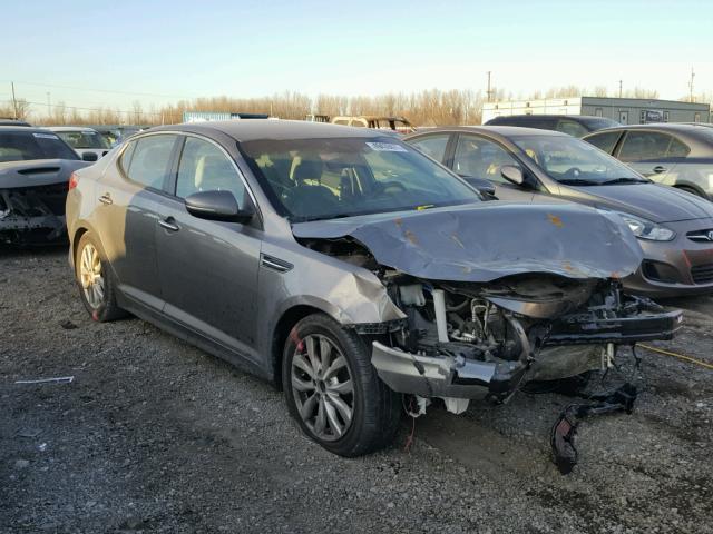 5XXGM4A71EG343637 - 2014 KIA OPTIMA LX GRAY photo 1