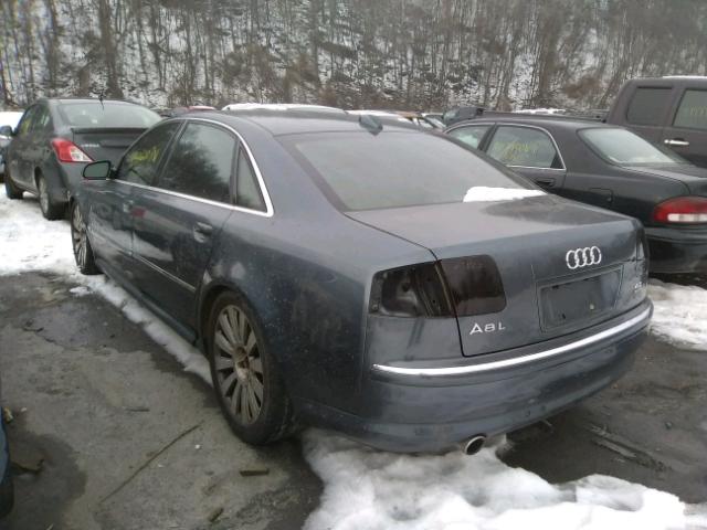 WAUML44E14N006918 - 2004 AUDI A8 L QUATT BLUE photo 3