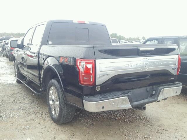 1FTEW1EF8GFD54590 - 2016 FORD F150 SUPER BLACK photo 3