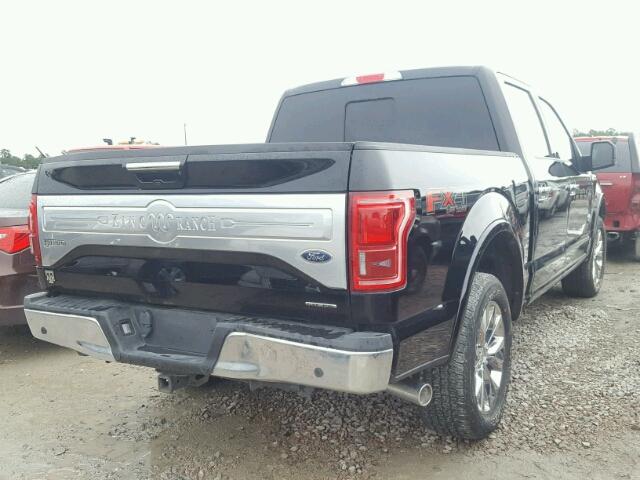 1FTEW1EF8GFD54590 - 2016 FORD F150 SUPER BLACK photo 4