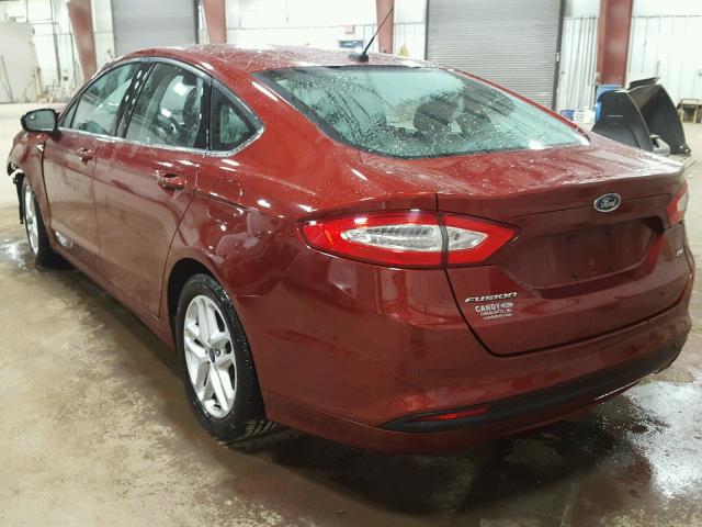 3FA6P0H79ER254245 - 2014 FORD FUSION SE ORANGE photo 3