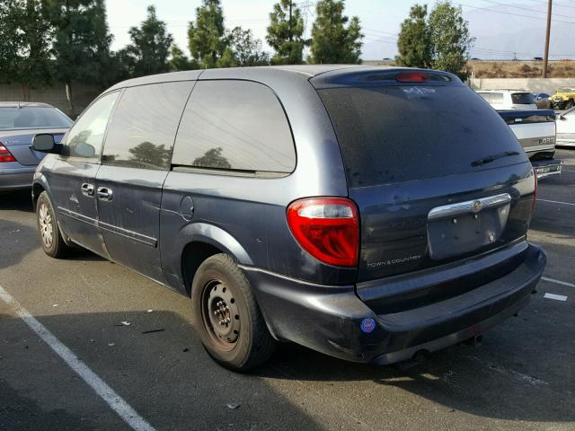 2A4GP44R27R278158 - 2007 CHRYSLER TOWN & COU BLUE photo 3