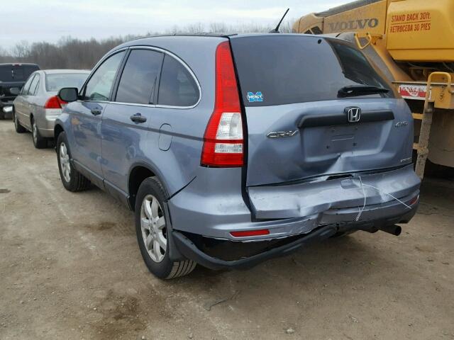 5J6RE4H42BL102631 - 2011 HONDA CR-V SE BLUE photo 3